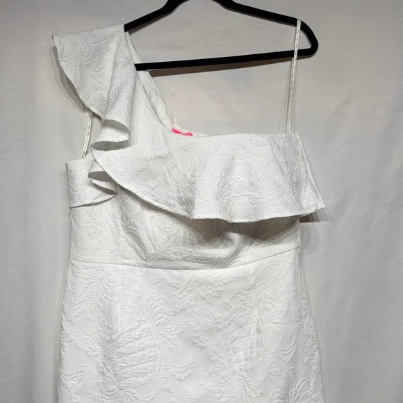 Lilly Pulitzer Kipton Romper Resort White Pineapple Pucker Jacquard NEW Size 16 - Picture 5 of 13